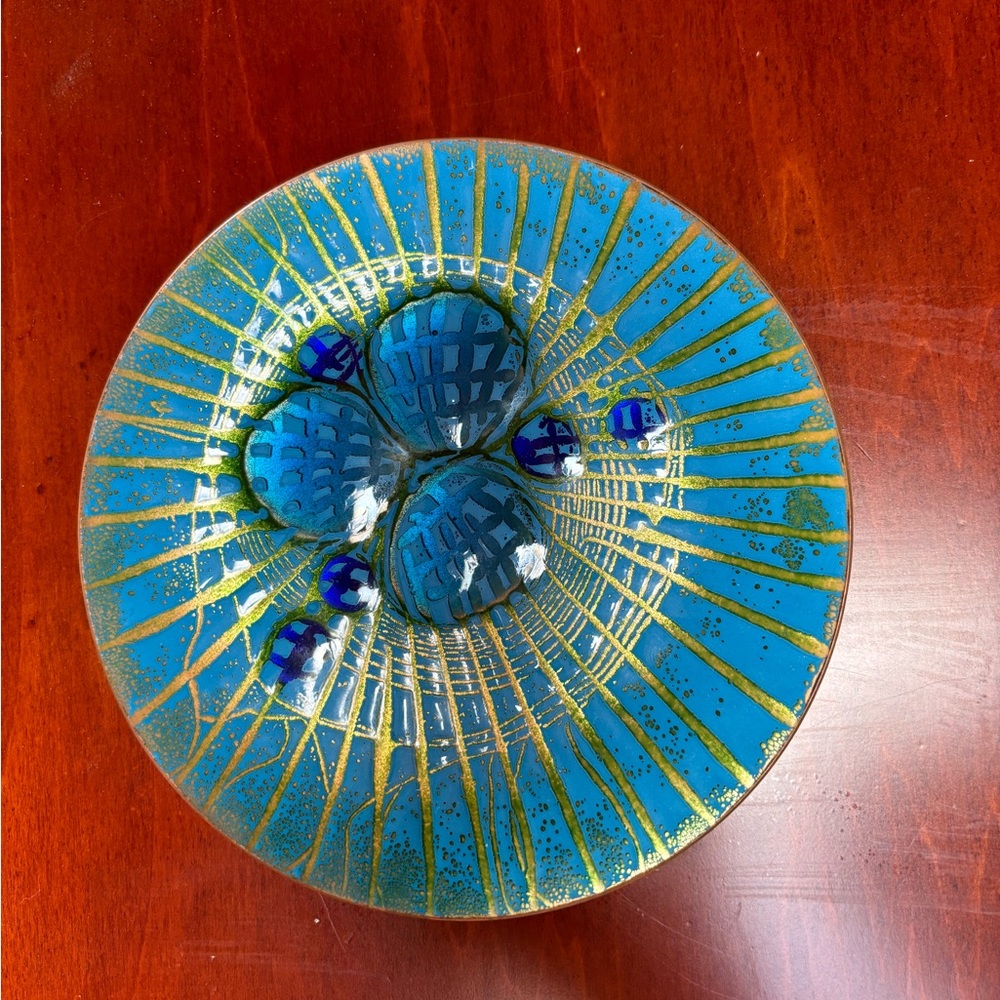 Annemarie Davidson Jewel Handcrafted Copper Plate.